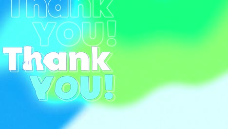 Digital-animation-of-thank-you-text-against-blue-and-green-gradient-background