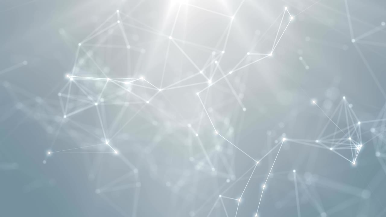 Plexus abstract network white technology science background loop