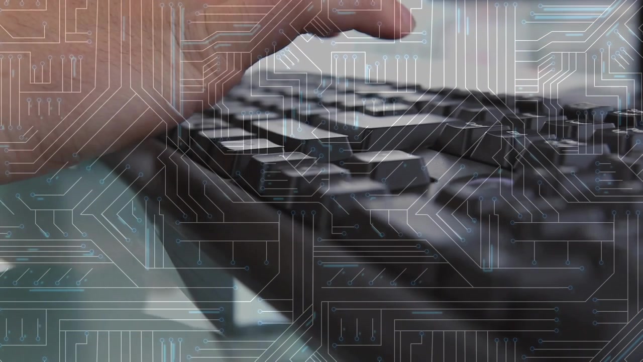 Animation of scope scanning and data processing over landscape