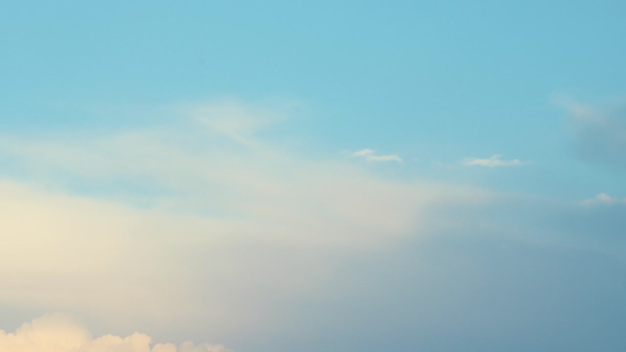 아름다운 다채로운 하늘의 시간 경과, 일몰 구름, 4k 비디오