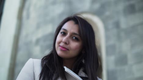 Confident-South-Asian-Woman-Looking-At-The-Camera-With-A-Smoulder