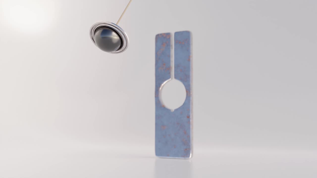 녹은 금속 기하학적 모양과 들럼