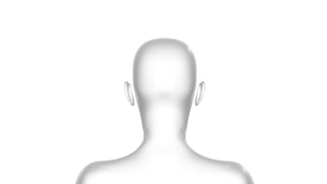 여성, 여성, 인간의 머리, 3d 모델, 완벽한 루프