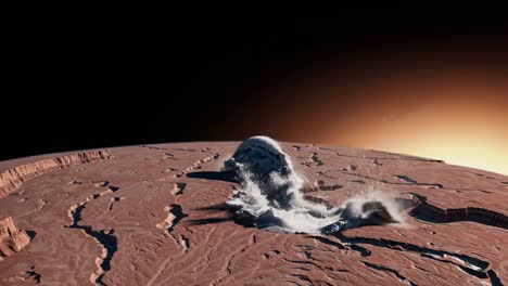 mars impact simulation