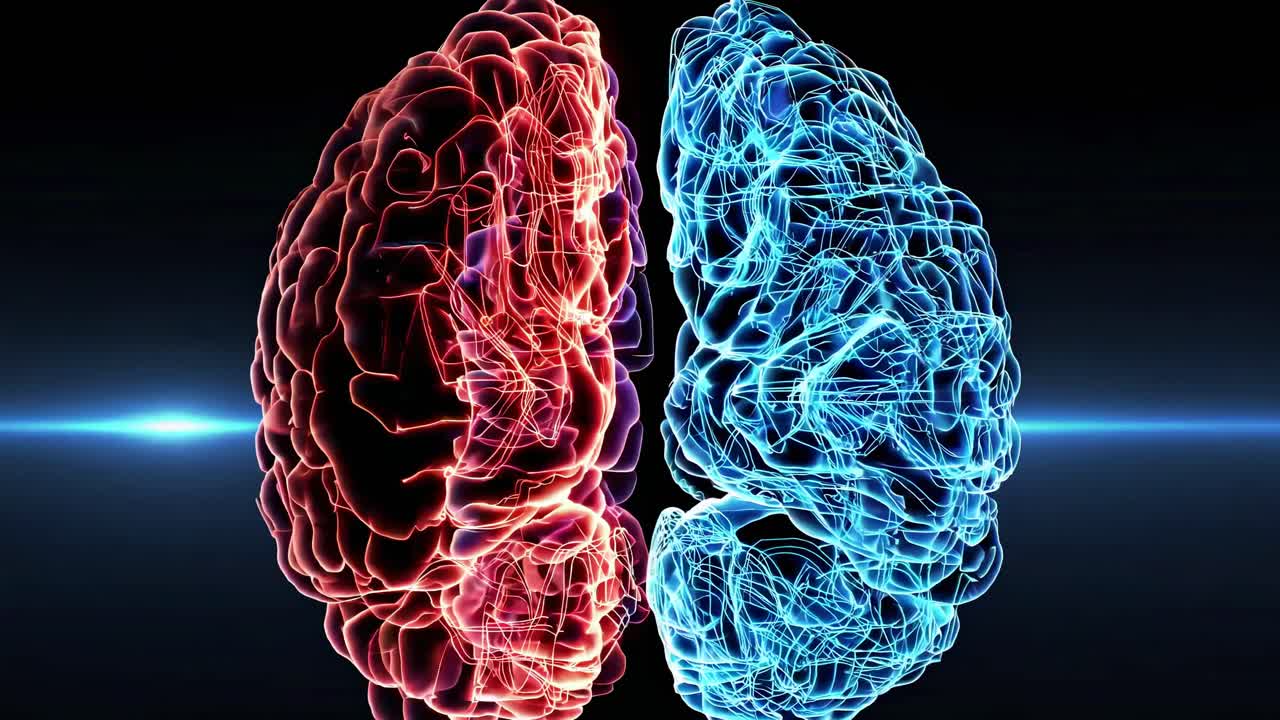 인간 뇌 해부학 시각화