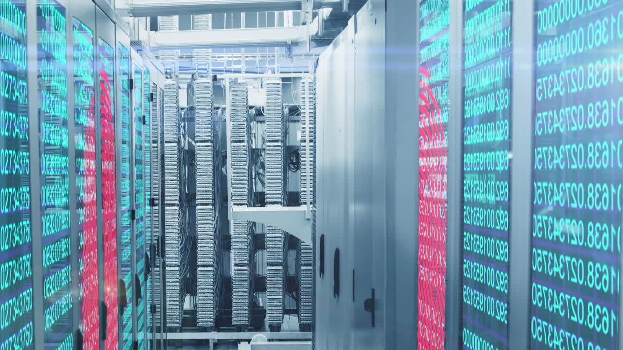 Fingerprint scanner and data processing over server room