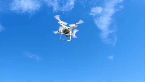 vista de seguimiento en ángulo bajo de un dron blanco que se aleja del piloto en una zona rural, indianápolis en estados unidos