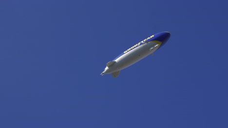 goodyear blimp in flight
