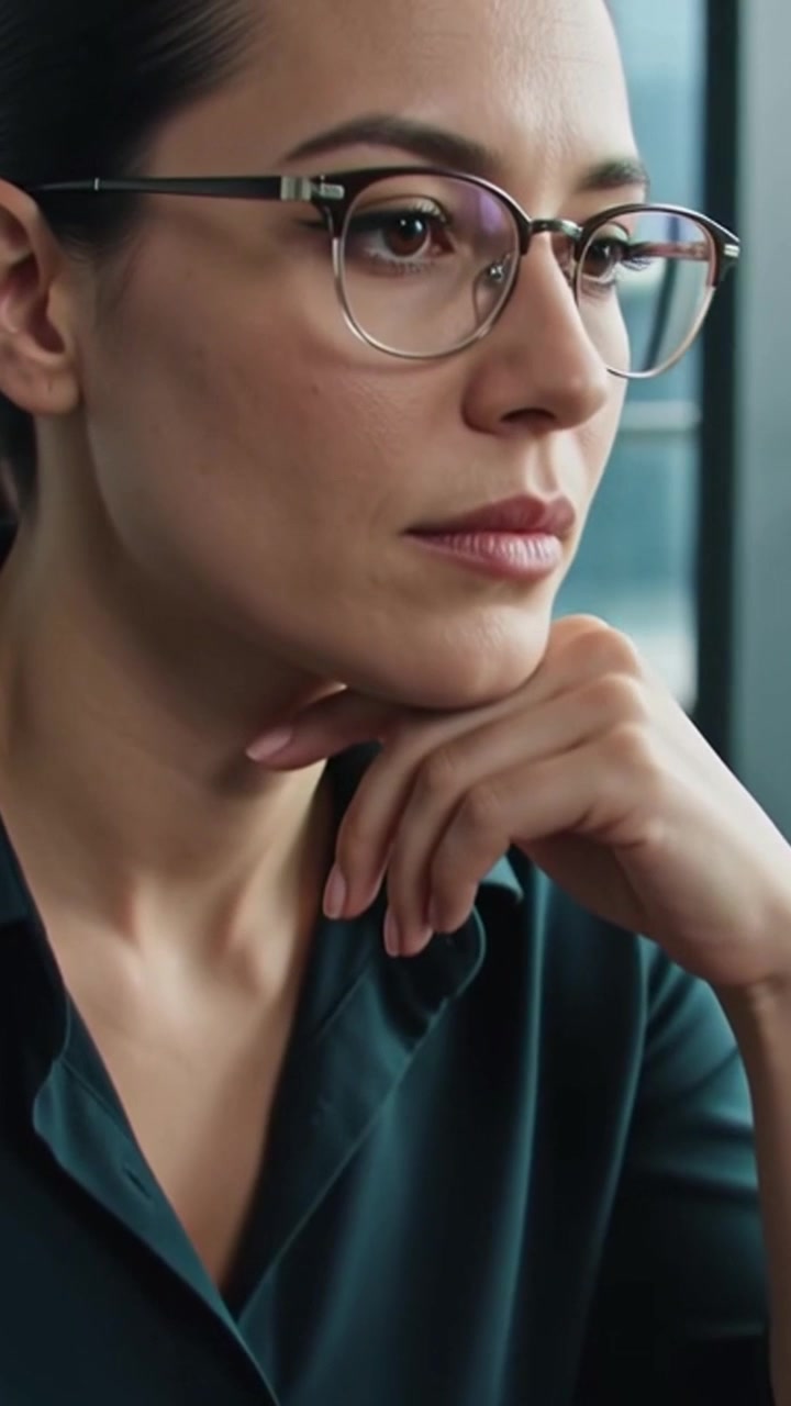 Donna d'affari che scrive sul portatile in un ufficio moderno