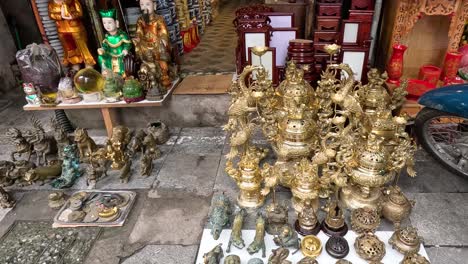 a walk through a shop with cultural artifacts