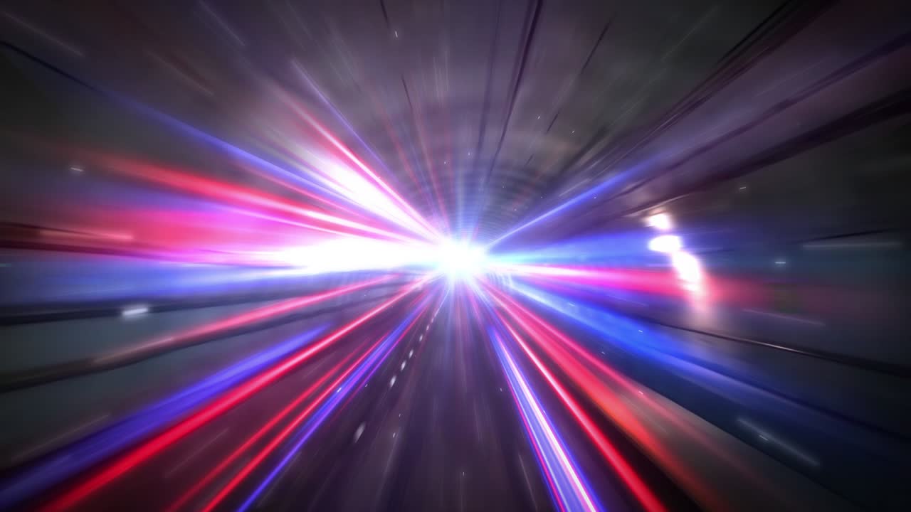 el tráfico en hora pico se mueve rápidamente, el tráfico en movimiento rápido impulsa el lapso de tiempo moviéndose rápidamente luz cada carril del metro efecto línea luz cg