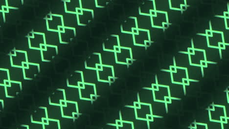 patrón verde abstracto diseño intrincado de líneas y formas