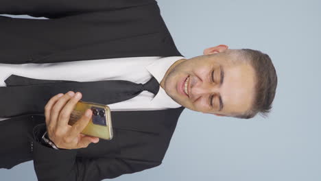 Vertical-video-of-Businessman-shopping-with-credit-card.