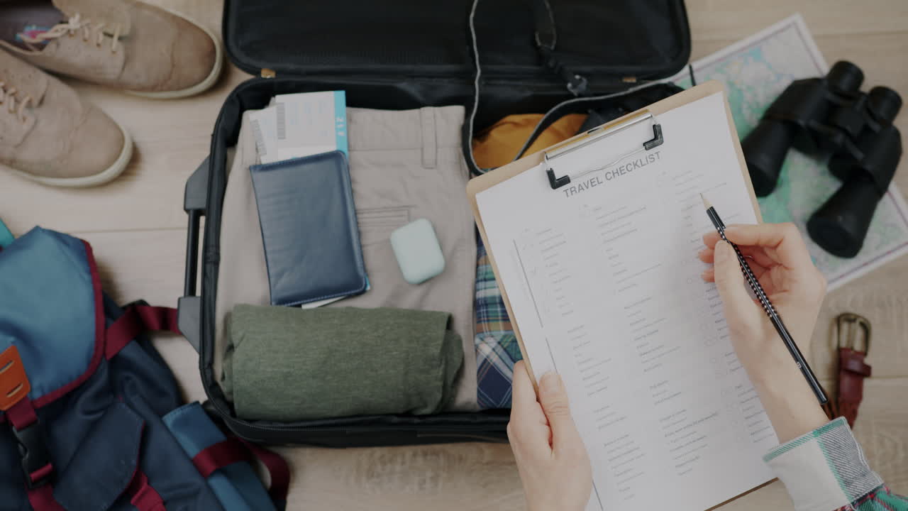 Packing for a Trip - Travel Checklist