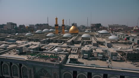 Mosque-of-Karbala-in-Iraq-drone-4K