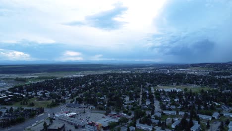 rain landscapes: aerial perspectives of serene summer in calgary