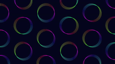 vibrant circles a playful seamless pattern on a black background