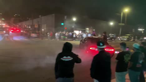 cars-do-burnouts-in-local-intersection