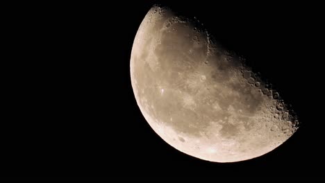 close up of half moon 4k