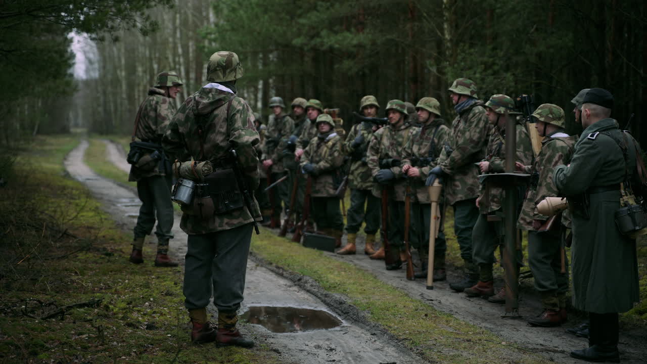 German Soldiers in Camouflage Uniform