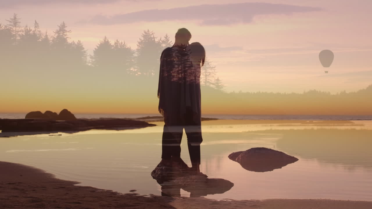 휴가 중인 부부