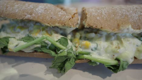 un sándwich delicioso y saludable