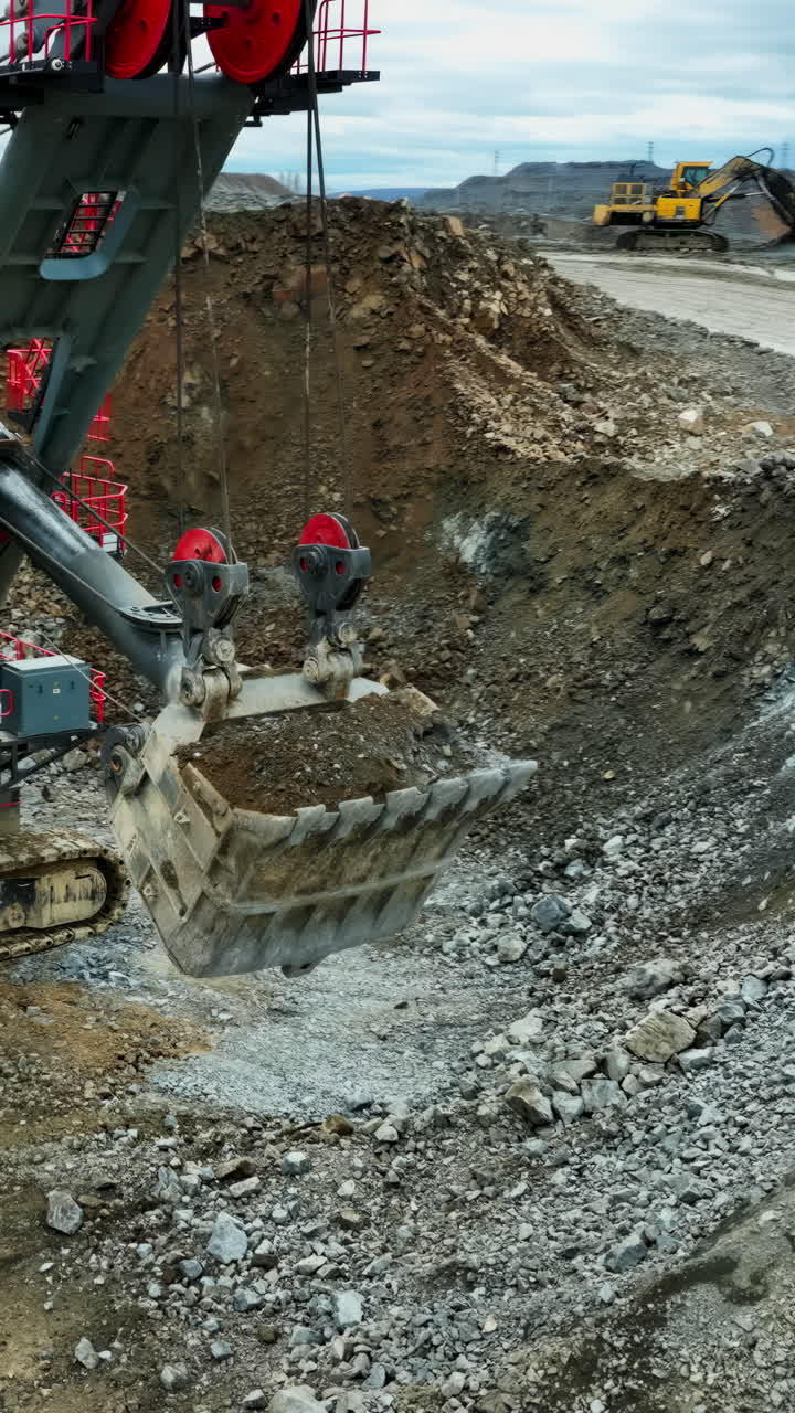 Mining Operation with Heavy Equipment