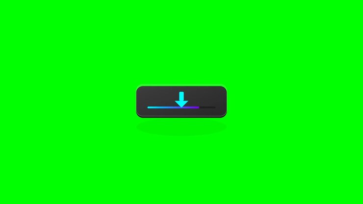 Animated Download Progress Bar on Green Screen
