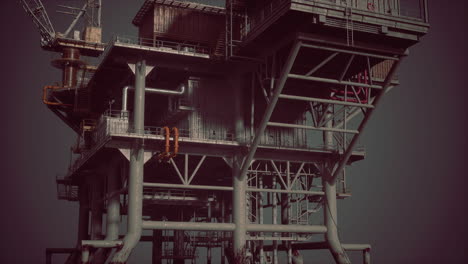 detailed 3d render of an offshore oil rig