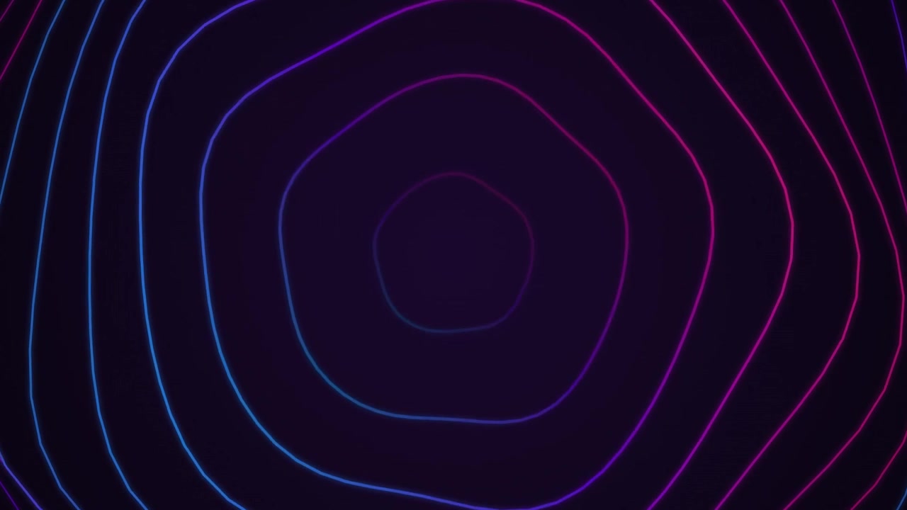 Abstract Background with Pulsing Neon Gradient Lines