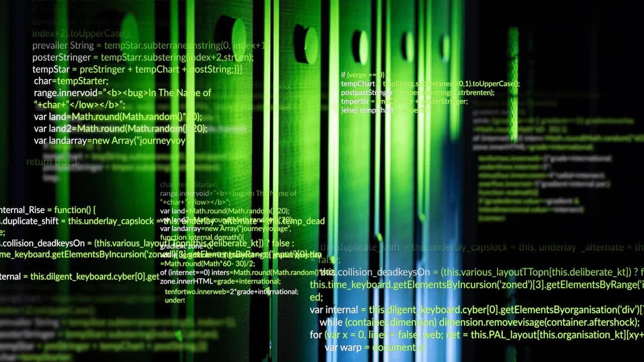 Animation of data processing over computer servers