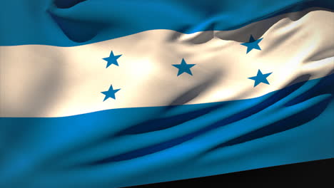 digitally generated honduras flag waving