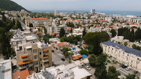 Vista-Aérea-De-La-Histórica-Ciudad-De-Nazaret-En-Israel