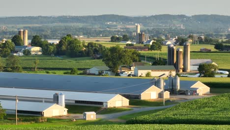 american farmland in rural countryside