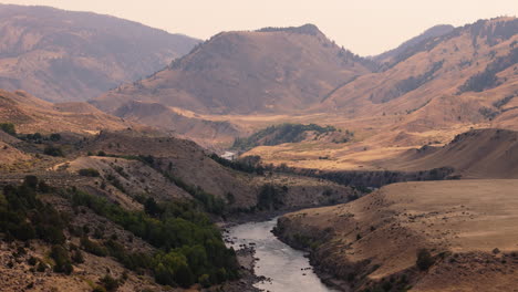 mountain valley with river