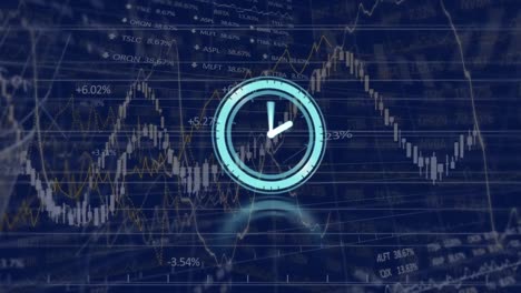 Animation-of-clock-ticking-with-data-processing