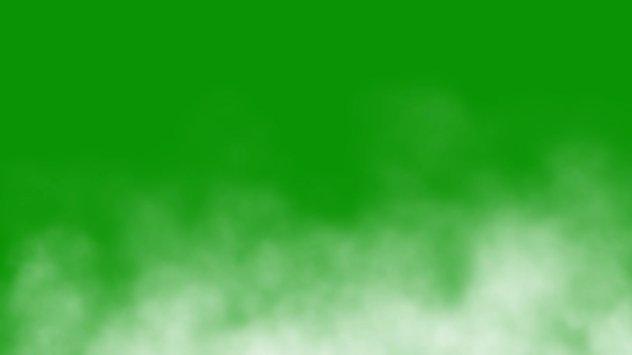 humo blanco en el suelo gráficos de movimiento con fondo de pantalla verde