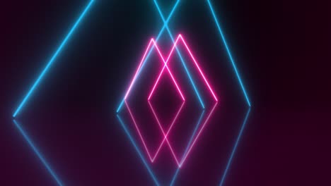 abstract neon pink light tunnel