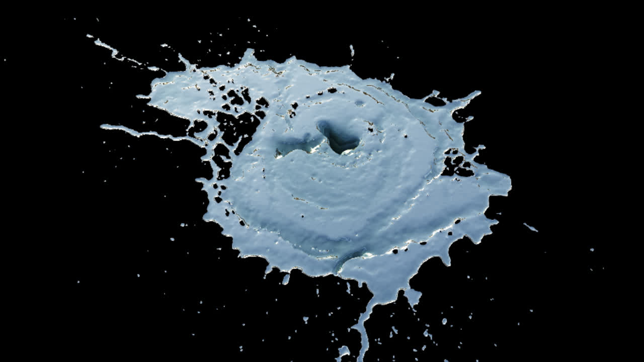 은색 페인트 스플래시