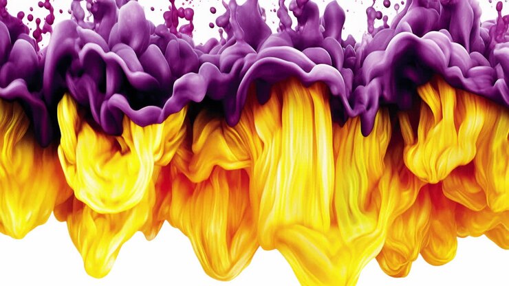 inks exploding in water making abstract patterns in AI