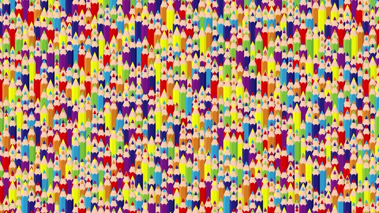Pencil bar 3D virtual isometric shuffle wave pattern, Education or business stationery concept design illustration on white background seamless looping animation 4K, with copy space