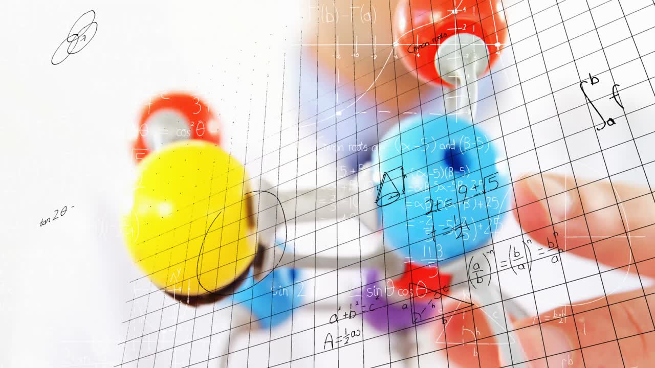 과학자에 대한 수학적 공식의 애니메이션