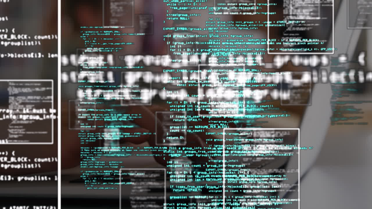 Animation of data processing during coronavirus covid19 pandemic