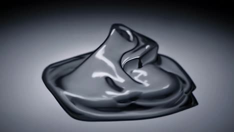 abstract 3d liquid shape