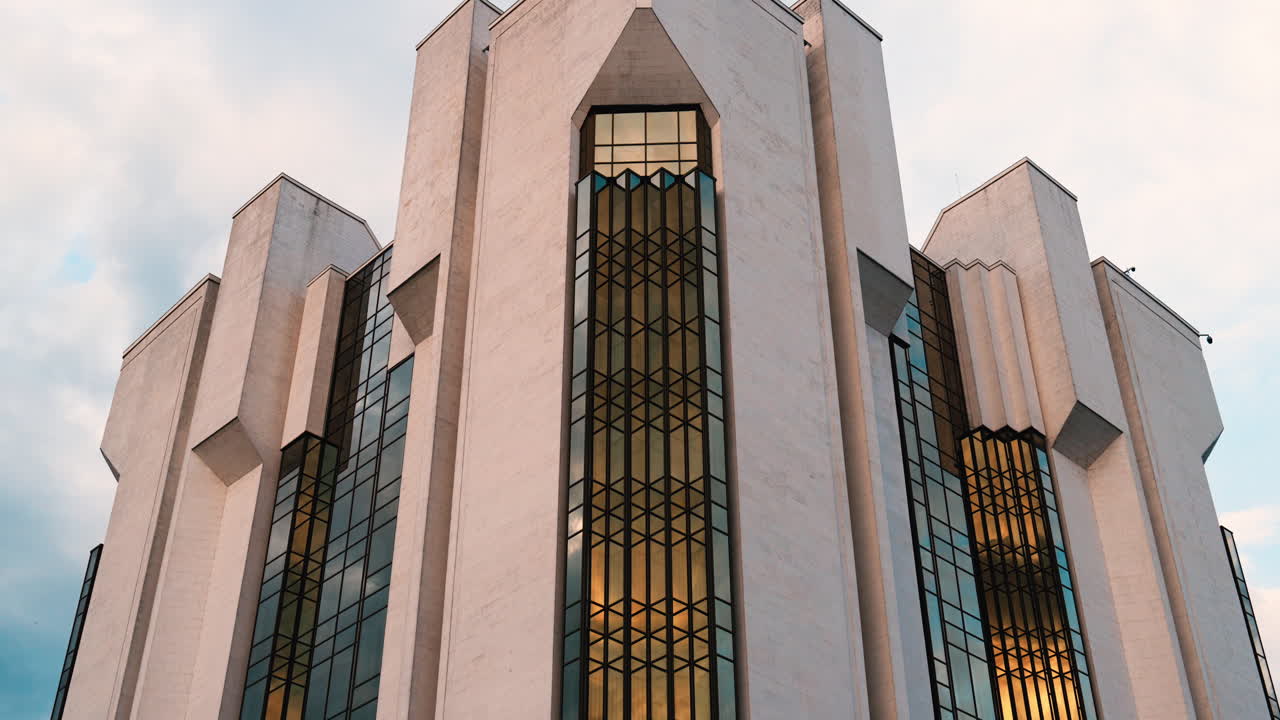 The Presidential Palace in Chișinău, Moldova, is the official residence of the President, with brutalist architecture and a central location in the capital city.