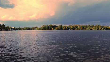 storm over the lake time lapse