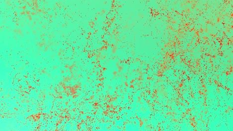 hipnótico psicodélico abstracto turquesa naranja partícula de molécula de bucle de fondo