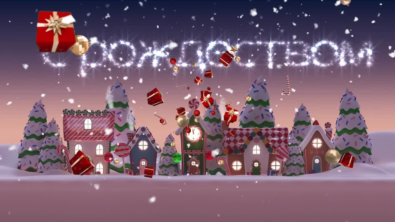 겨울 풍경에 비해 떨어지는 크리스마스 액세서리