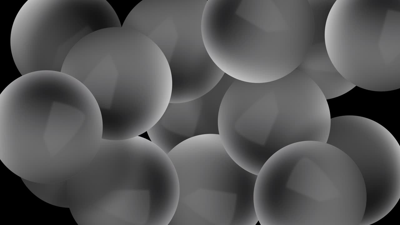 Abstract Sphere Balloons or Balls Wiggle Funny Background