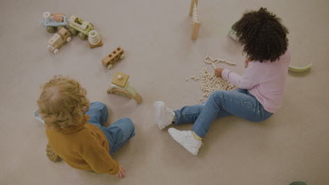 children playing on the floor